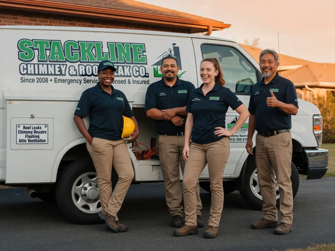 Chimney flashing repair company in Crawford, OK
